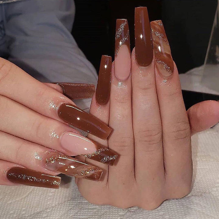 Premium Artistic Acrylic Press-On Nail Set Bowlift