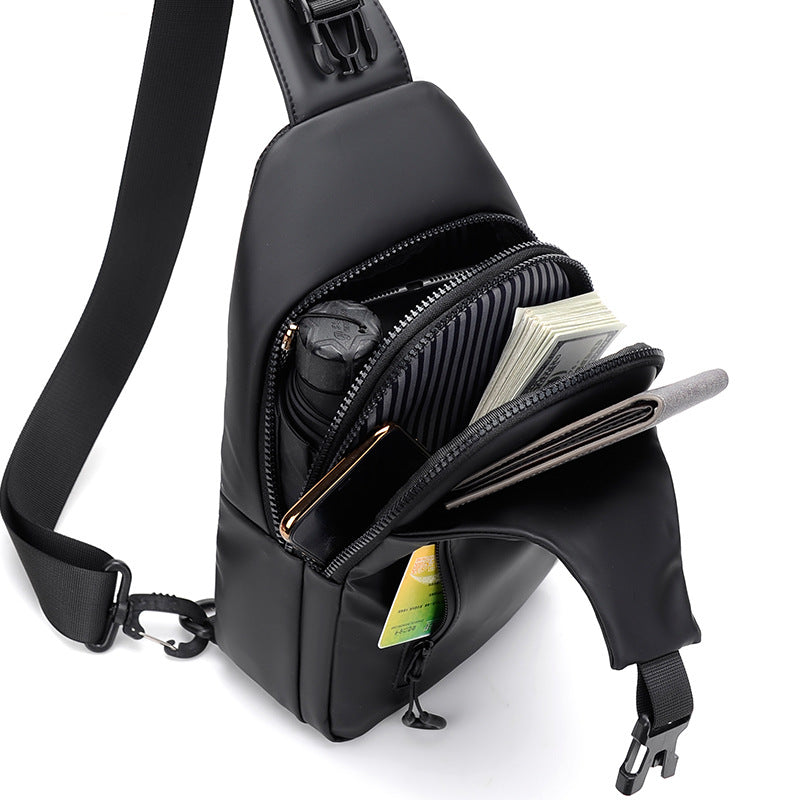 Sling bag with water-repellent material and practical compartment design Bowlift