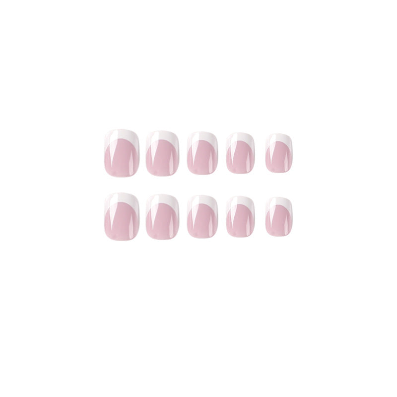 Elegant Nail Art with Shiny French Tip Capping Bowlift