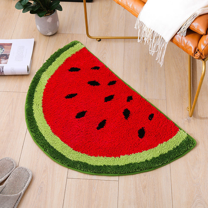 Watermelon Slice Decorative Area Rug Bowlift