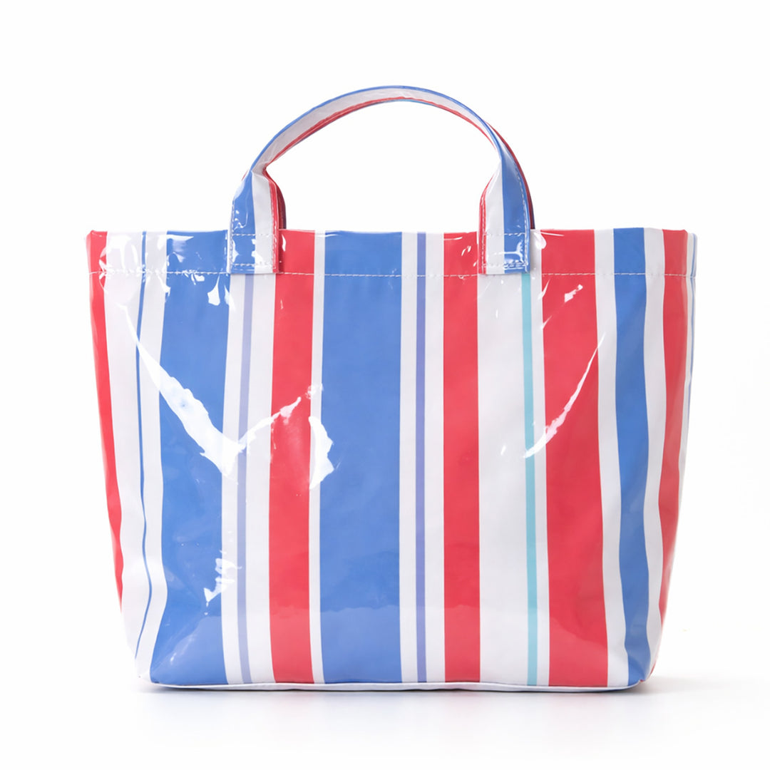 Beach bag with colorful check pattern and water-repellent coating Bowlift