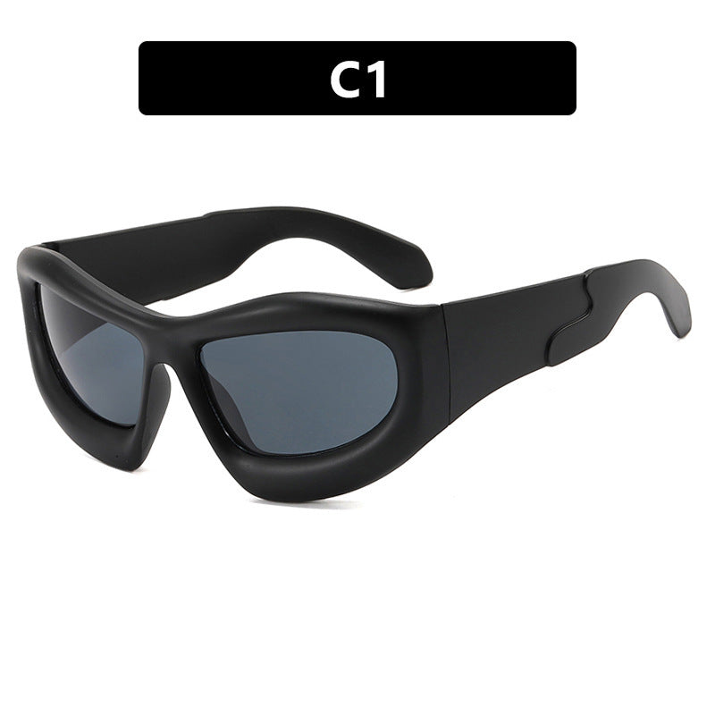 Women's Sporty Sunglasses with Futuristic Design Bowlift