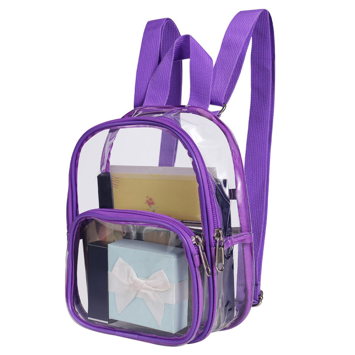 Unisex transparent backpack with multiple compartments Bowlift