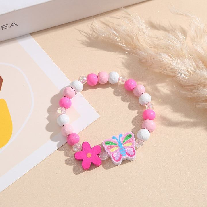 Playful bracelet with heart and butterfly charms Bowlift