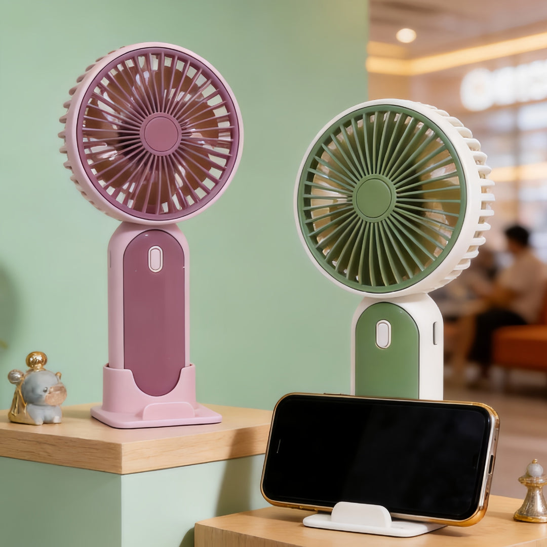 Ladies portable mini fan with USB connection and ergonomic design Bowlift