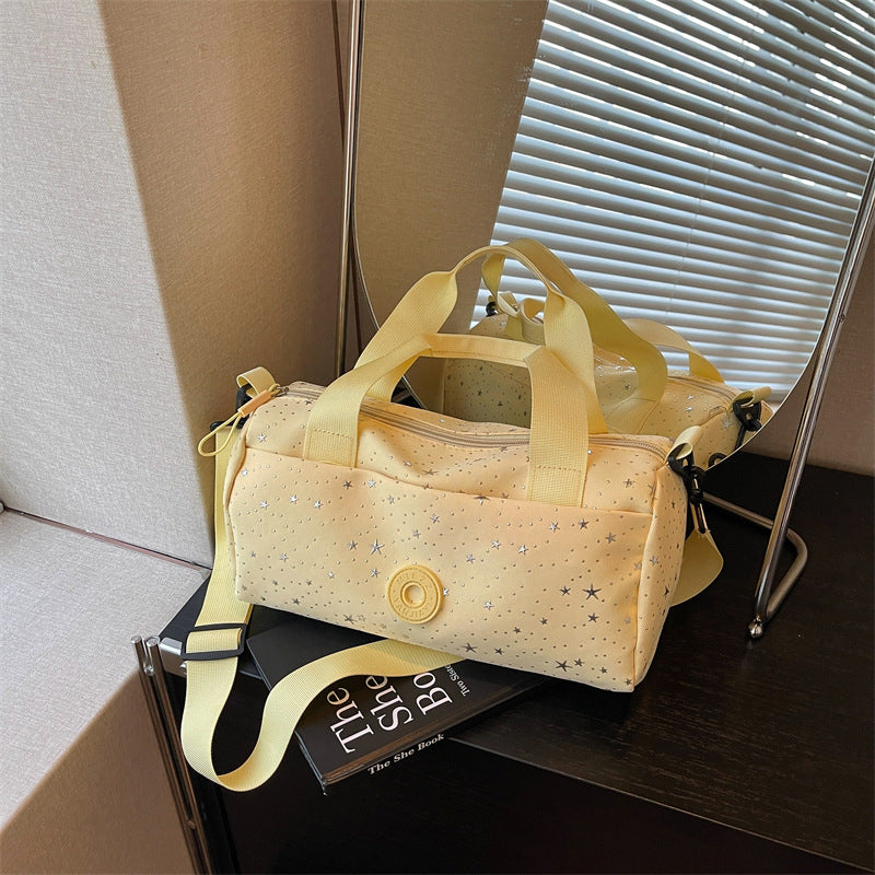 Stylish Star-Patterned Sports Duffle