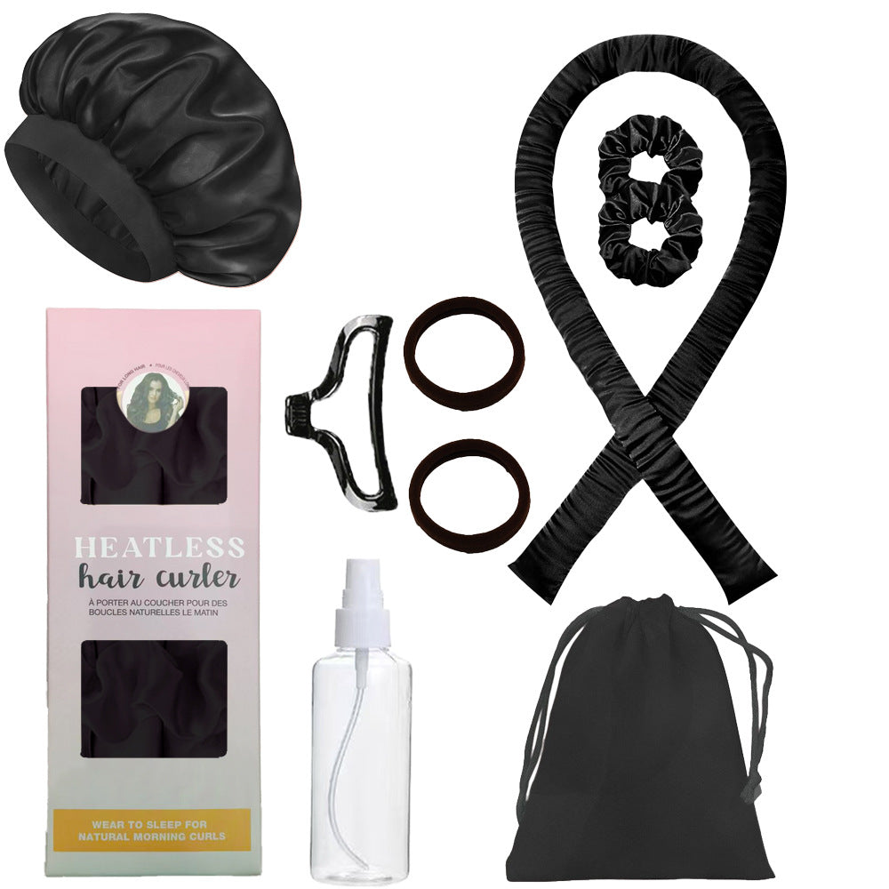 Heatless Curling Set with Headband and Accessories