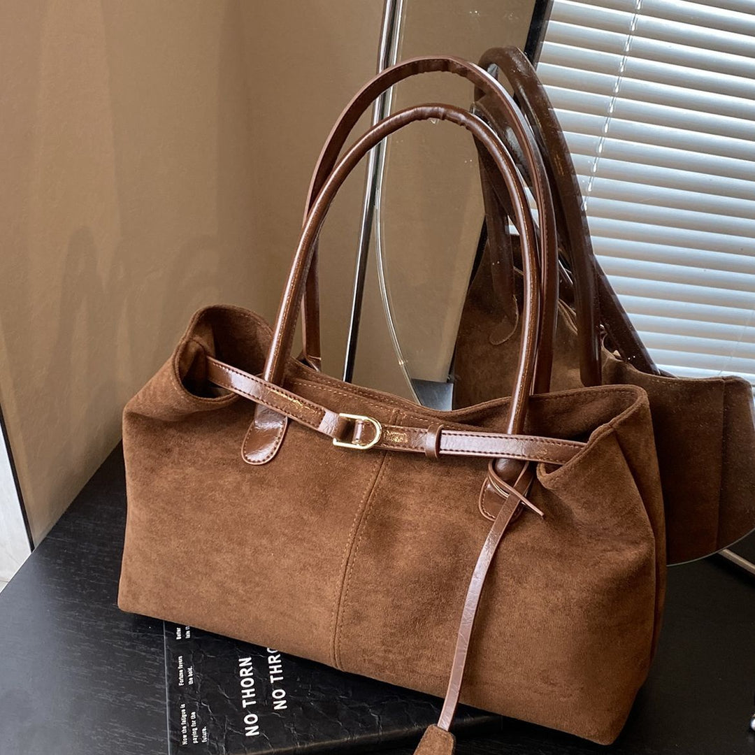 Suede Tote Bag Bowlift