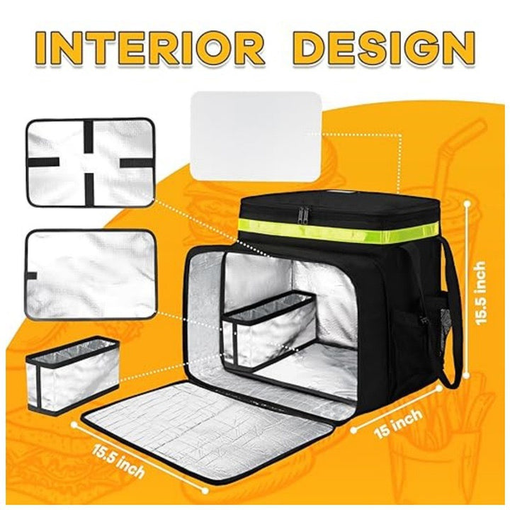 Women Multi-functional Cooler Bag with Integrated Insulation and Compartments Bowlift
