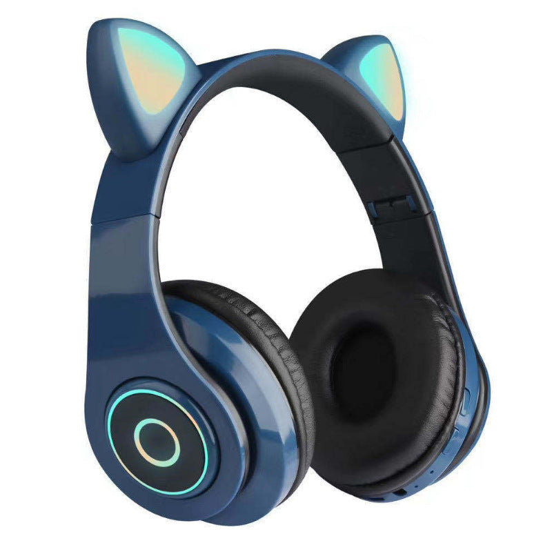 Wireless Over-Ear Headphones with Rgb Light Effects Bowlift