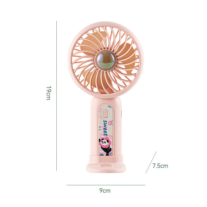 Women's Portable Mini Fan with Cute Panda Design Bowlift