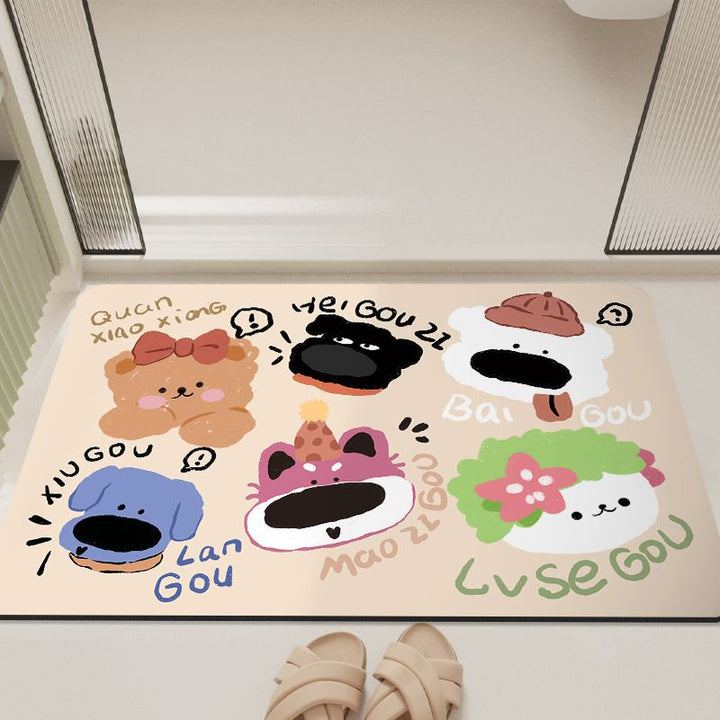 Cartoon-Inspired Bathroom Mat Bowlift