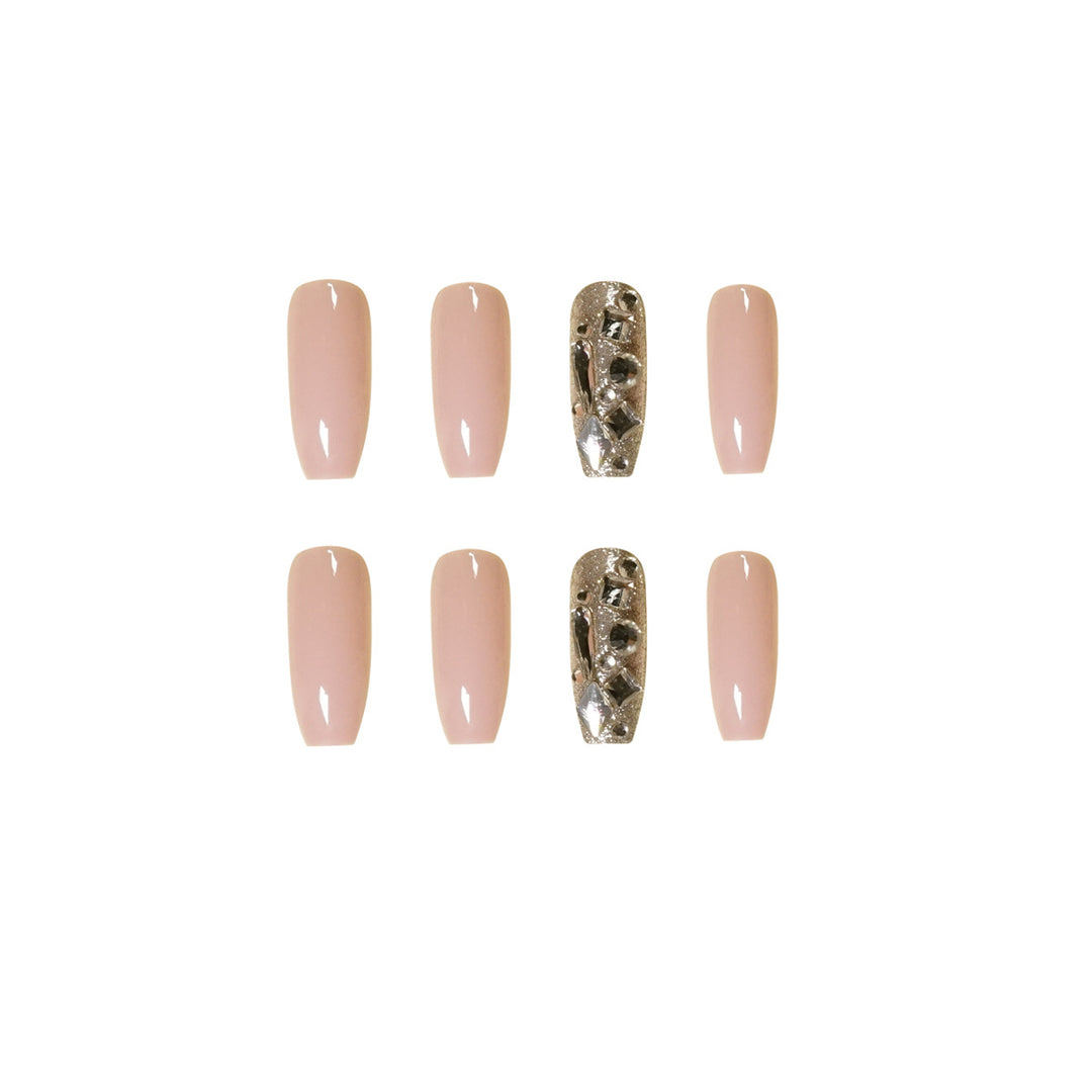 Artful nail art with glitter accents Bowlift