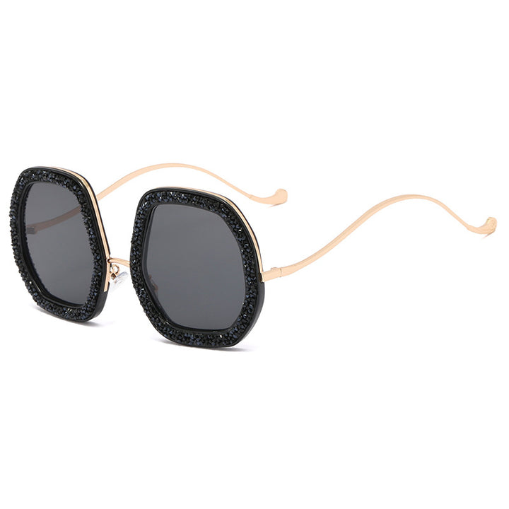 Ladies extravagant sunglasses with sparkling frame Bowlift