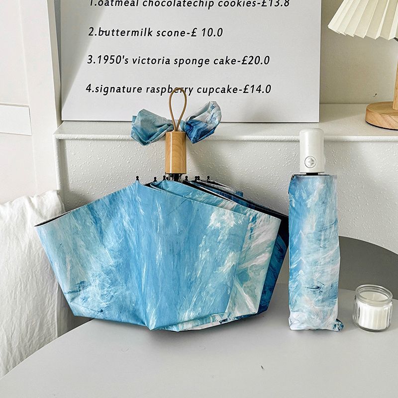 Women Foldable Umbrella with Waterproof Bowlift Design