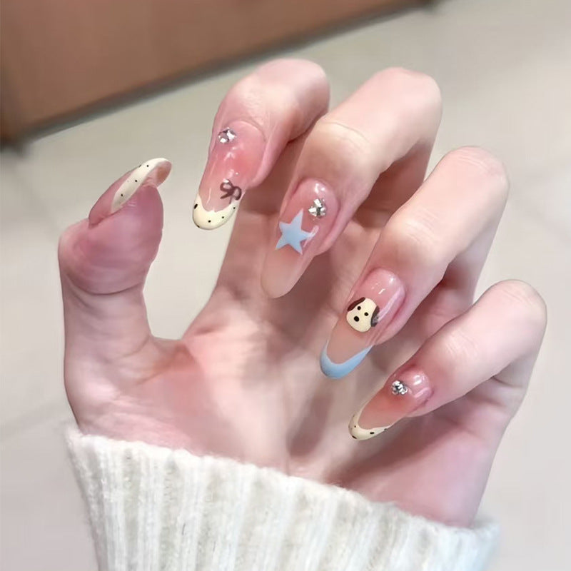 Creative Themed Press-On Nail Set Bowlift