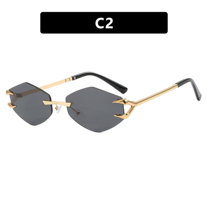 Women's extravagant hexagonal sunglasses with innovative frame and UV protection Bowlift