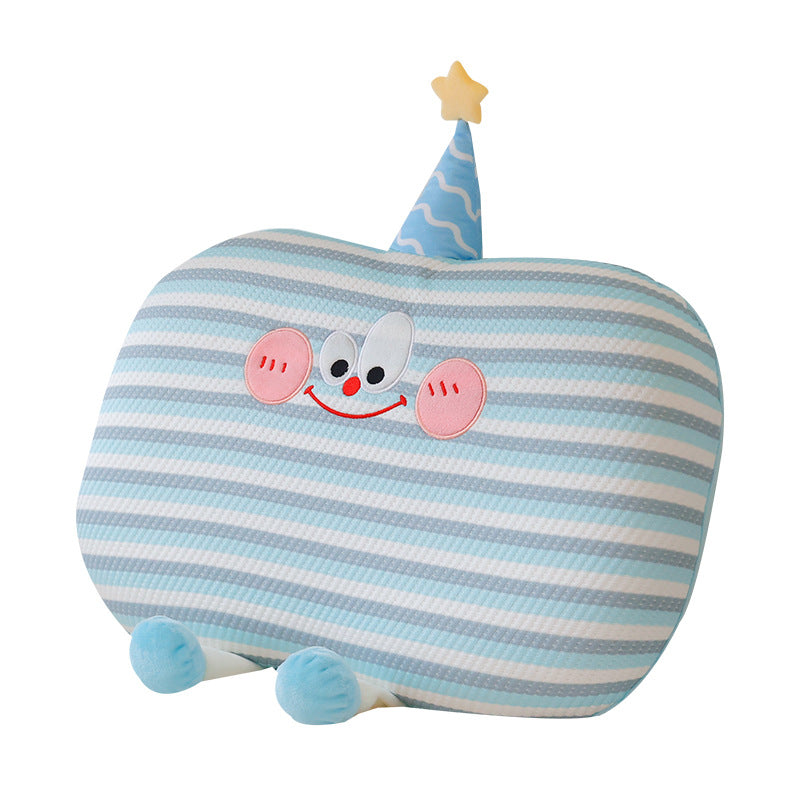 Plush pillow in cookie shape with cute face Bowlift