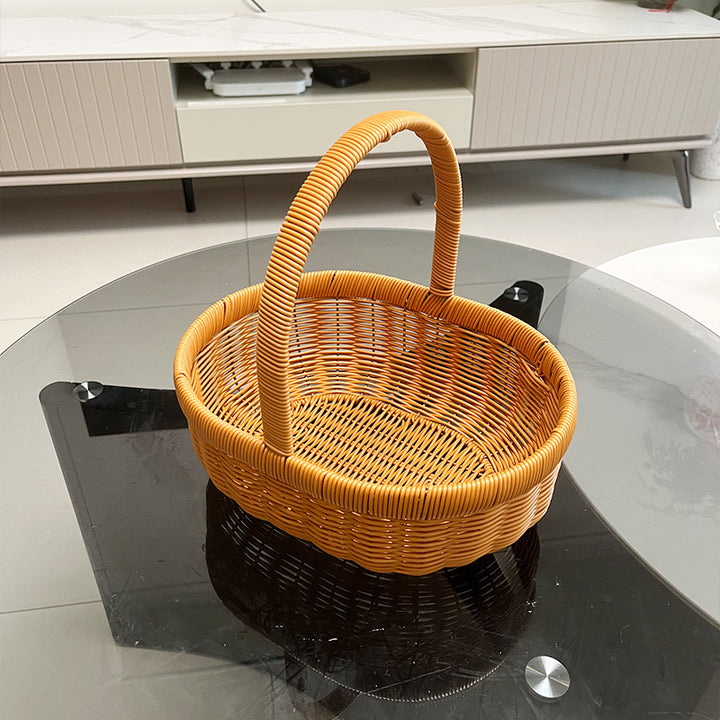 Women's Handwoven Shopping Basket Bowlift