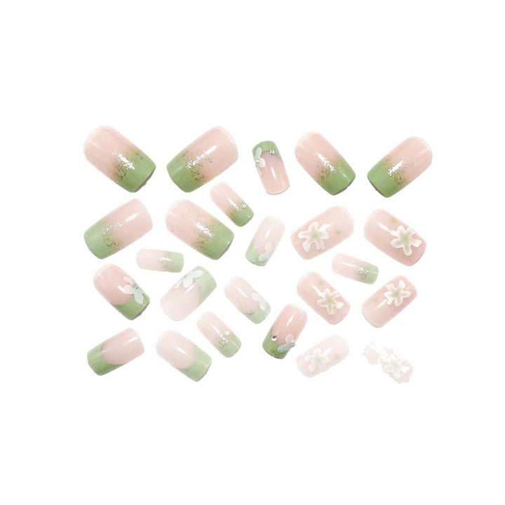 Creative nail art design with floral details Bowlift