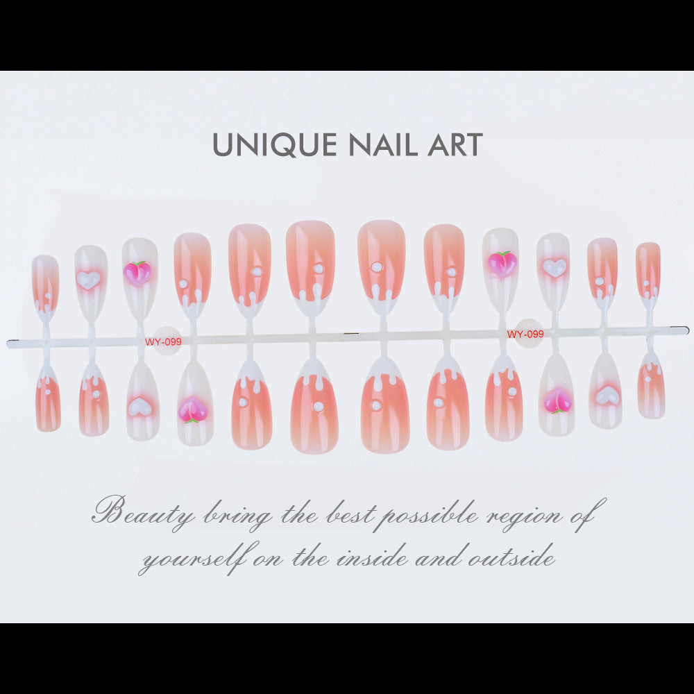 Decorative Press-On Nail Set Bowlift