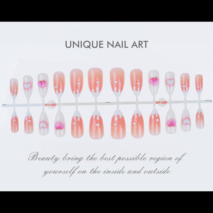 Decorative Press-On Nail Set Bowlift