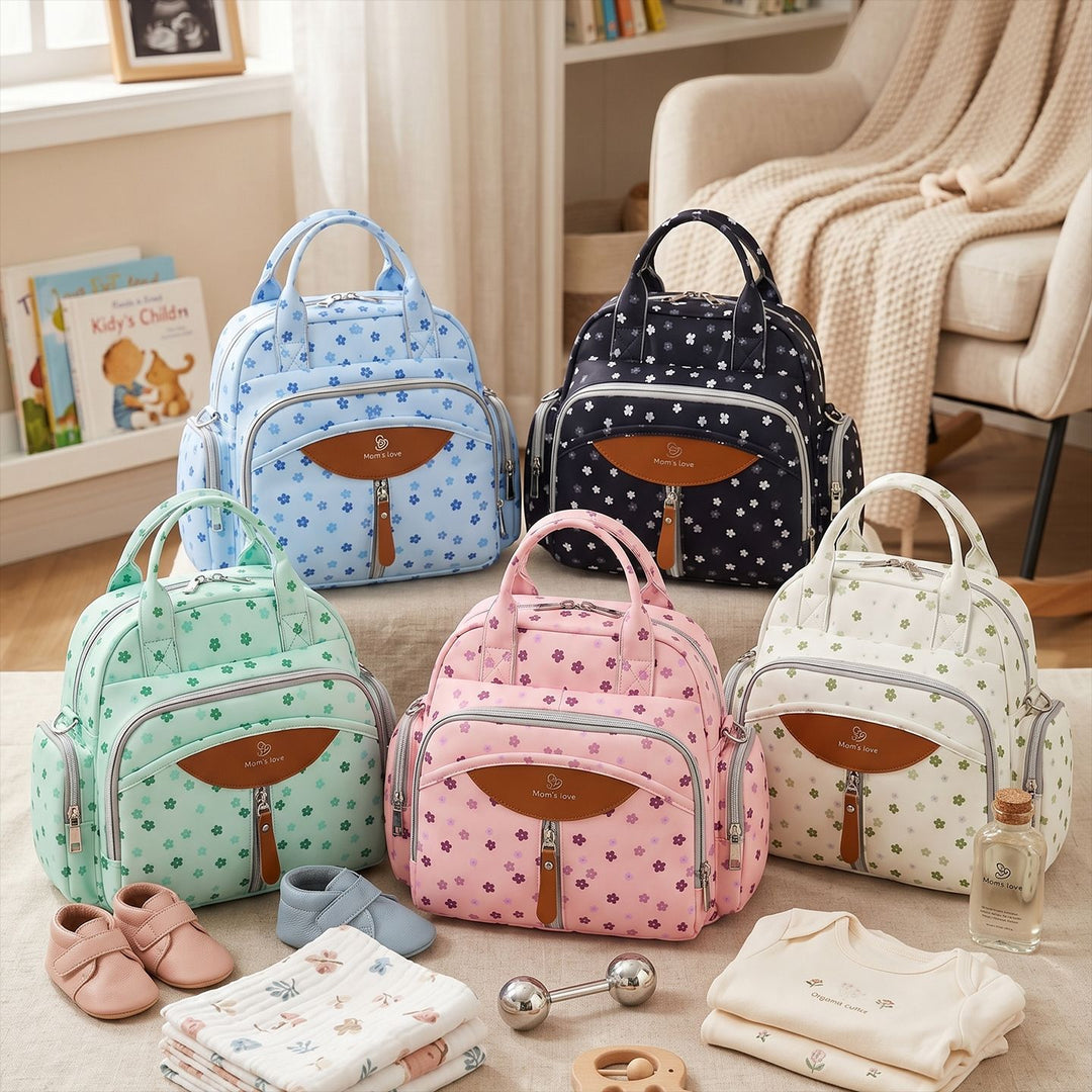 Stylish Multi-Pocket Diaper Bag Backpack Bowlift