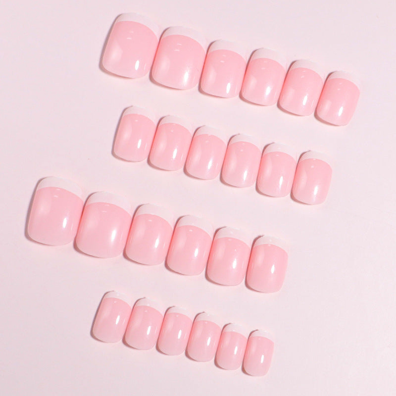 Premium French Tip Press-On Nails Bowlift