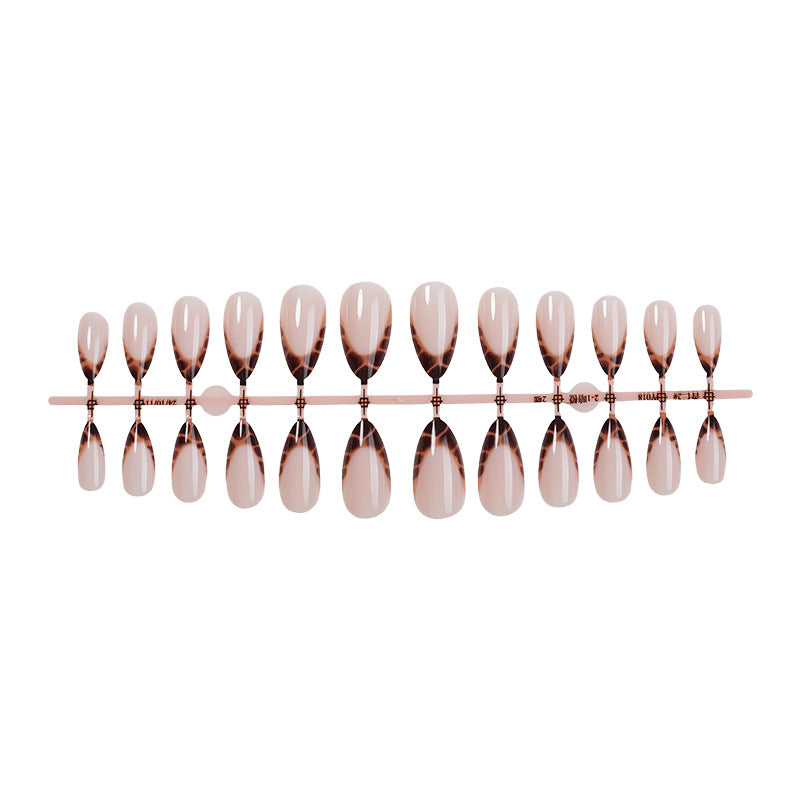 Stylish Acrylic French Tip Press-On Nail Set Bowlift