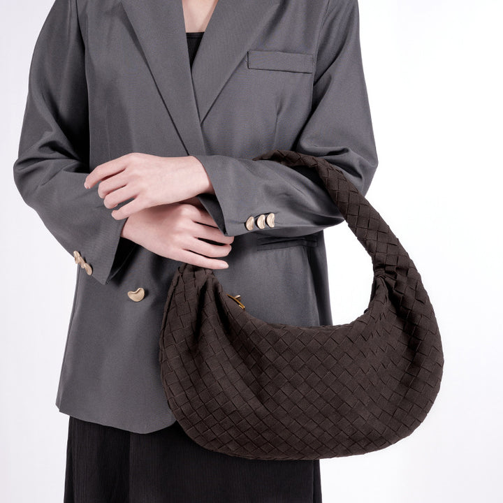 Designer Woven Handbag Bowlift