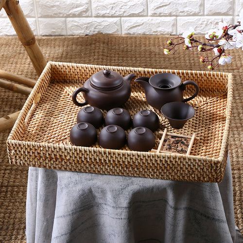 Unisex Handwoven Serving Tray Bowlift