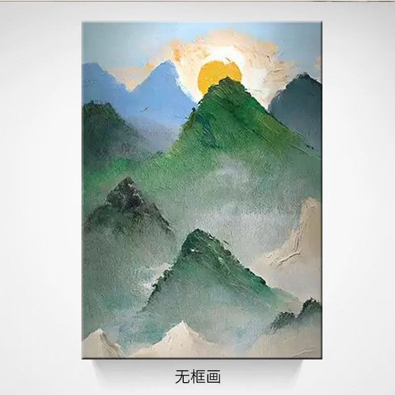 Serene Mountain Landscape Canvas Artwork