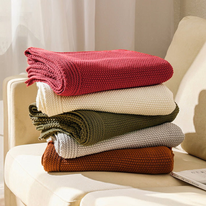 Chunky Knit Decorative Blanket