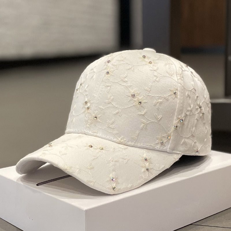 Women's Embellished Floral Cap Bowlift