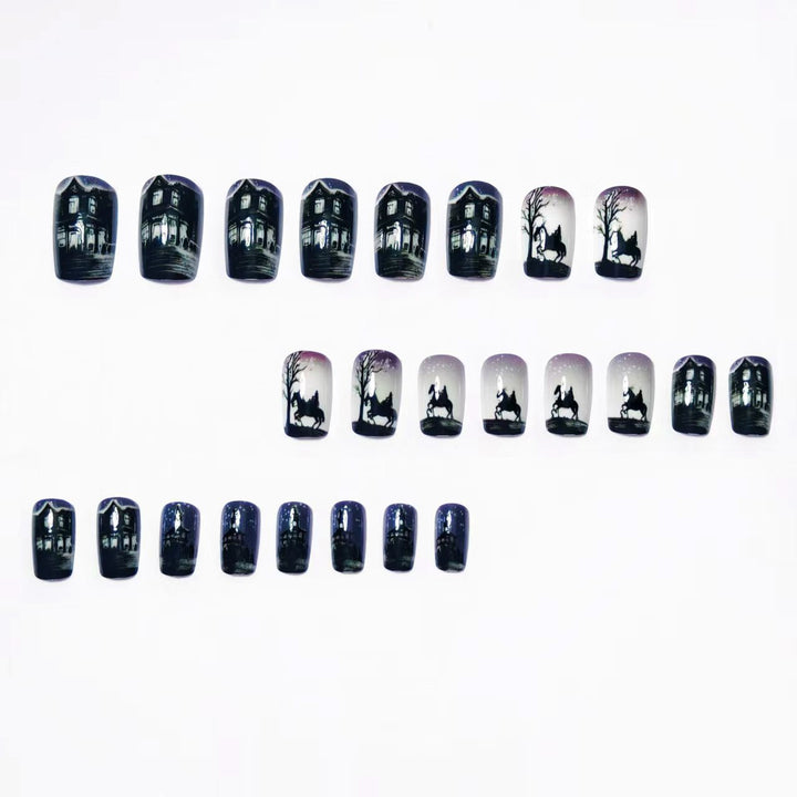 Artistic Night Scene Nail Art Bowlift
