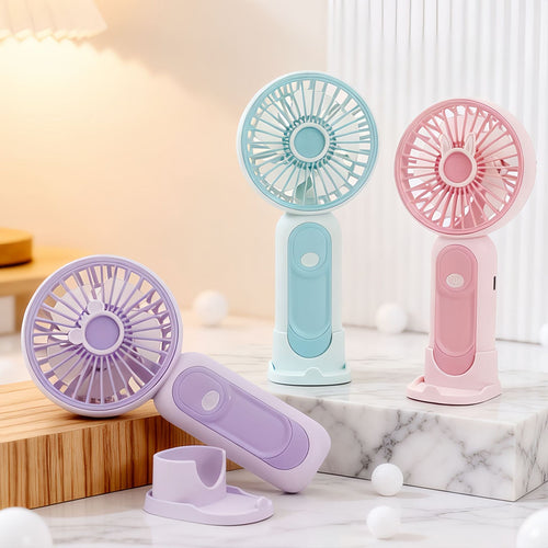Women's Portable Hand Fan with Cute Design Bowlift