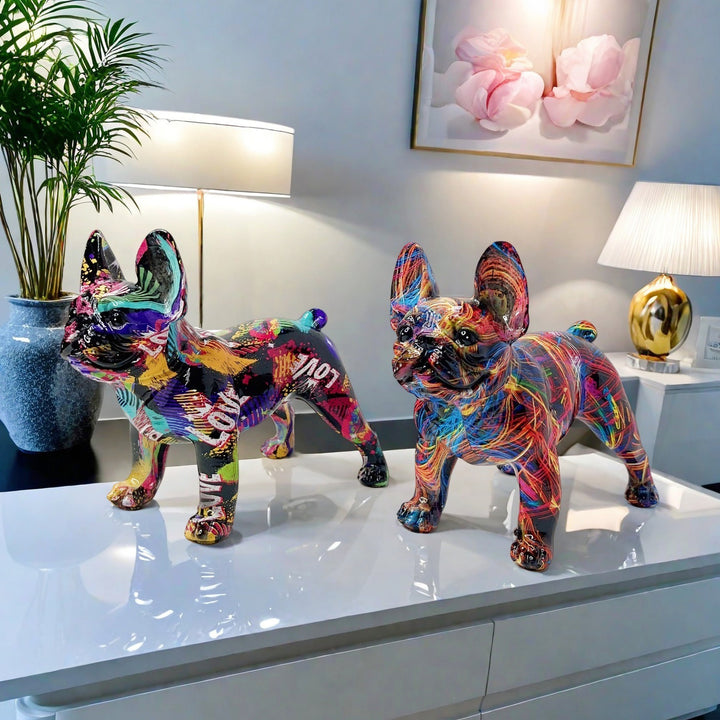 Artistic Bulldog Sculpture Bowlift