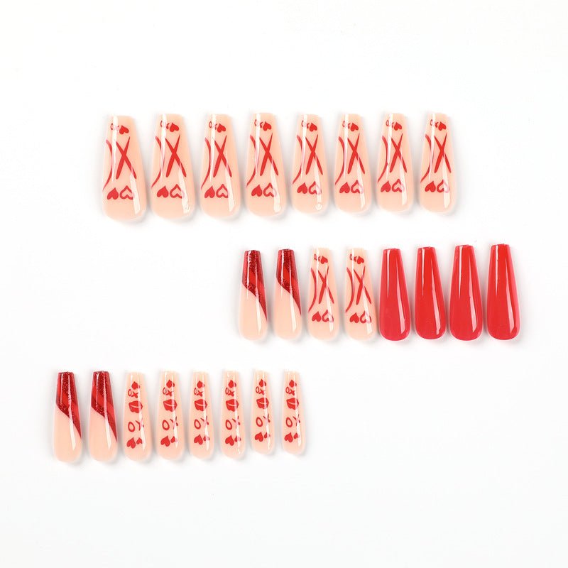 Artful Nail Extensions in Romantic Design Bowlift