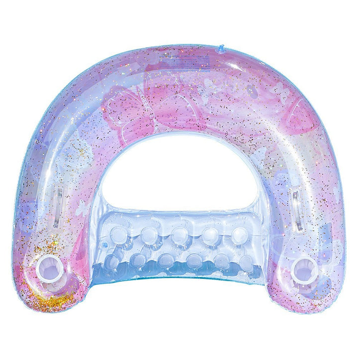 Women Inflatable Summer Lounge with Cup Holders Bowlift