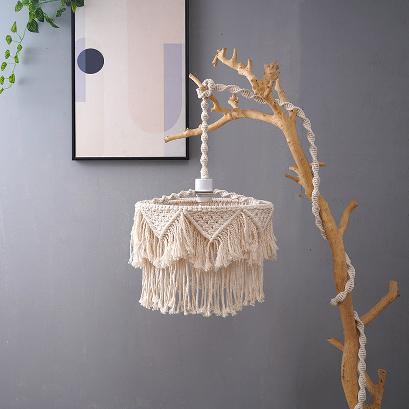 Macramé Pendant Light Shade Bowlift