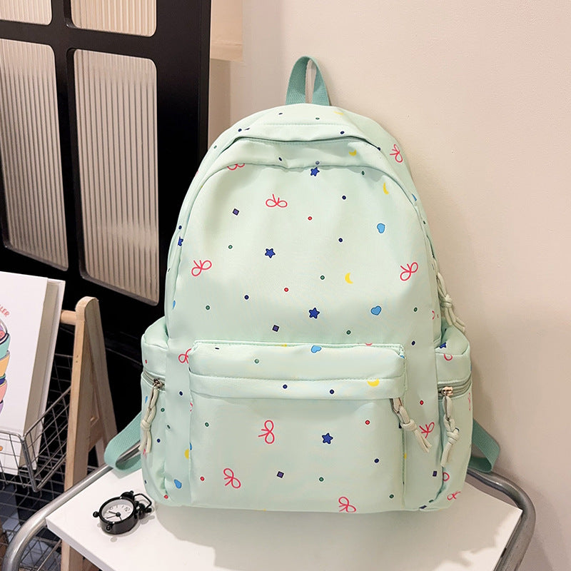 Fun Character Print School Backpack