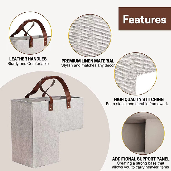 Practical Foldable Storage Basket Bowlift