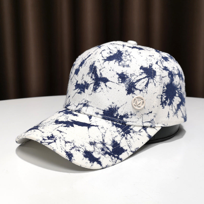 Women's Stylish Splatter Print Baseball Cap Bowlift