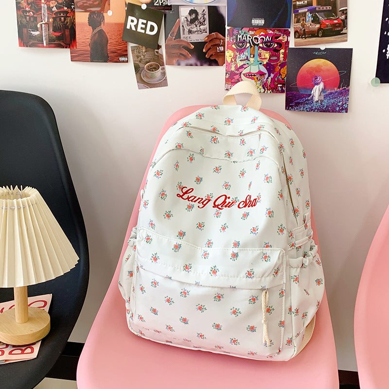 Floral Patterned Backpack