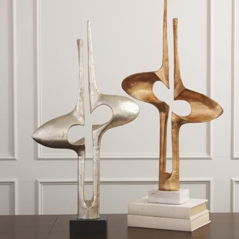 Abstract Decorative Metal Sculpture