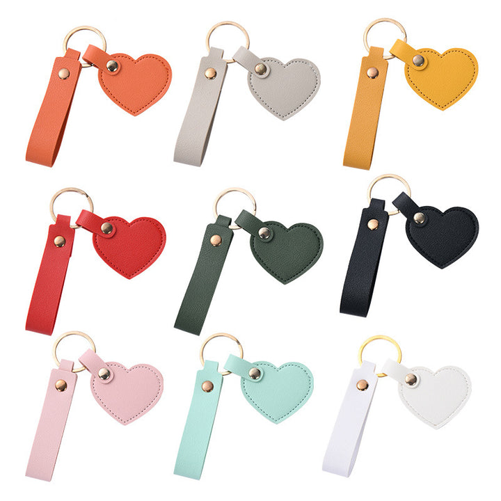 Women Keychain Bowlift Heart Shape Made of High-Quality Artificial Leather
