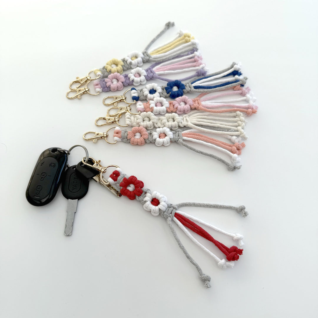 Macrame Keychain with Tassel Bowlift