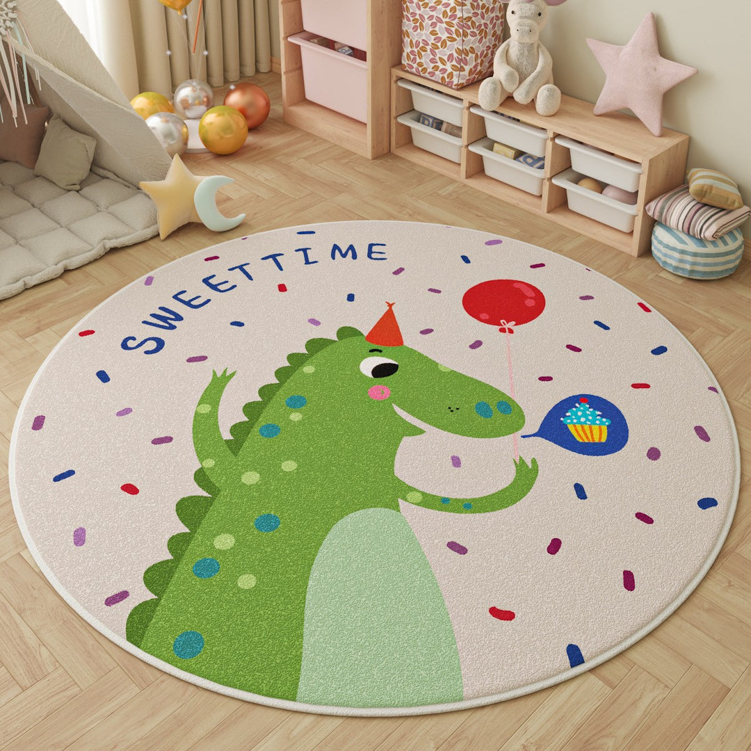 Playful Dinosaur-Themed Area Rug