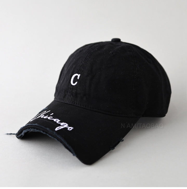 Men's Casual Distressed Baseball Cap Bowlift