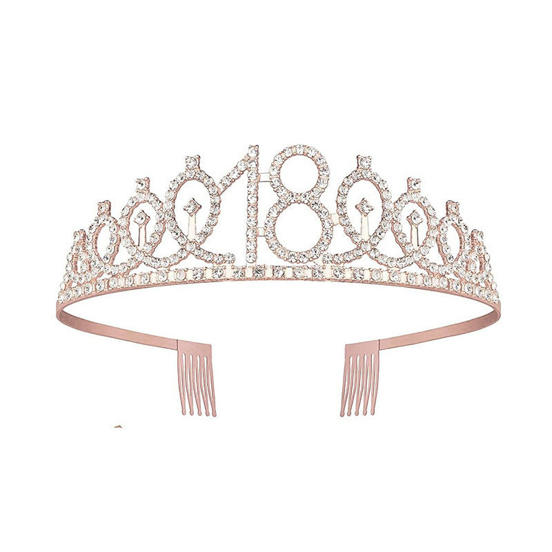 Ladies Glittering Crown with Swarovski Stones Bowlift